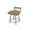 Holland Bar Stool Co 18" Low Back Swivel Vanity Stool, Nickel Finish, Canter Sand Seat 82118AN013 - alternate 1